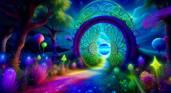 Fairies' UV Blacklight Portal to Fantasy Land