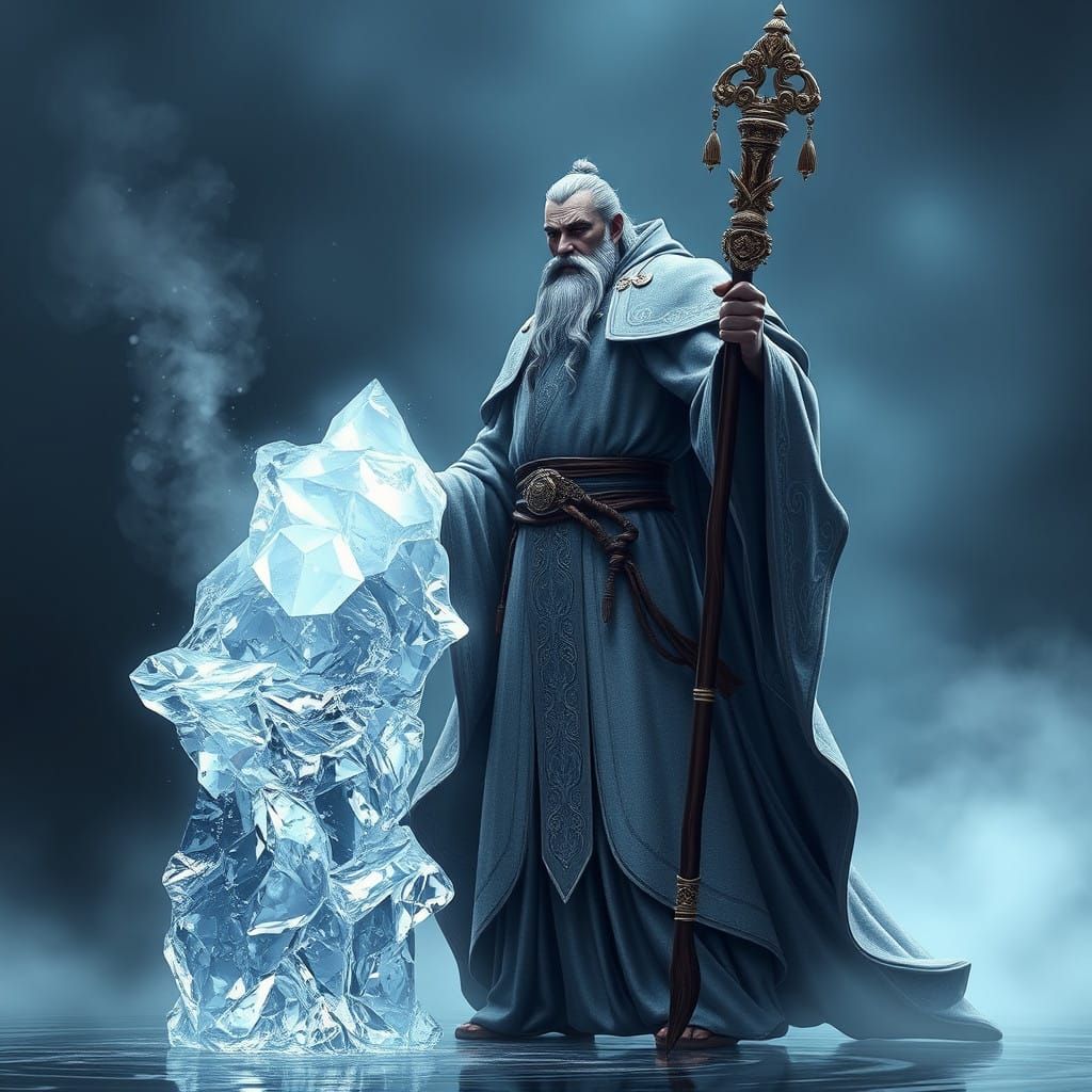 Mystical Sage Transforms Water into Crystal with Ancient Wis...