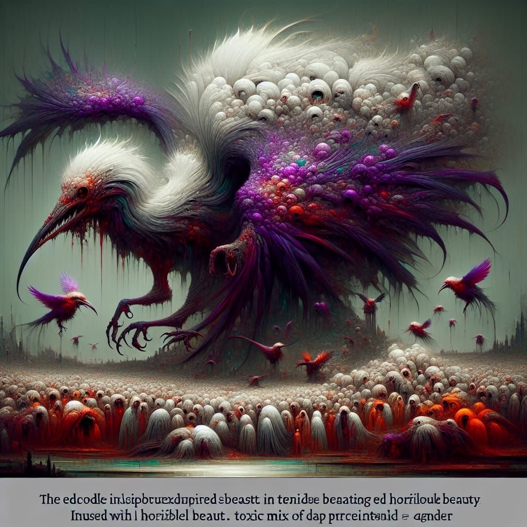 Terrifying Lovecraftian Bird of Poison and Terror