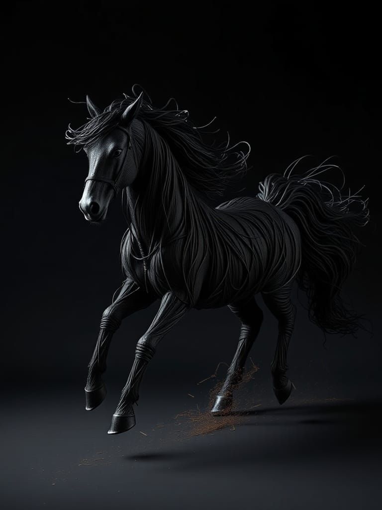 Galloping String Stallion: A Study in Motion