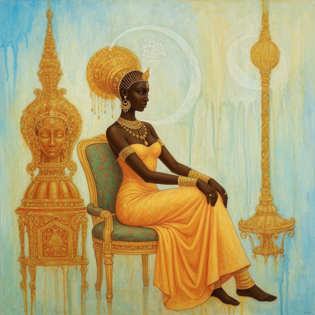 Nilotic Princess in Opulent Dreamlike Surrealism