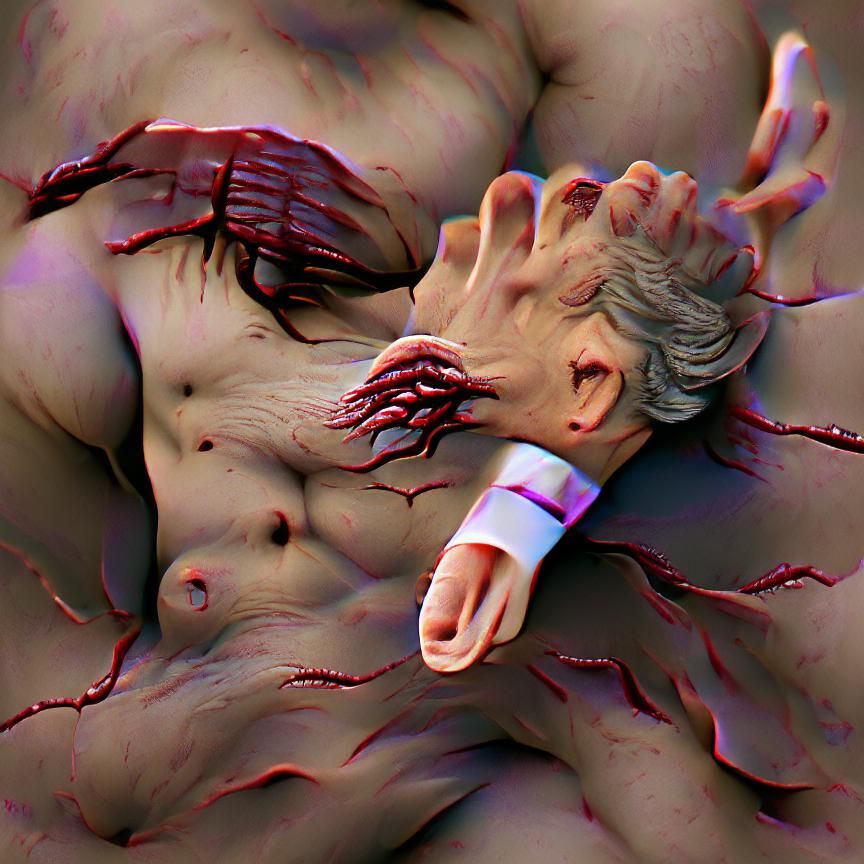 Hyperdetailed Flesh Wound in Cronenberg Style