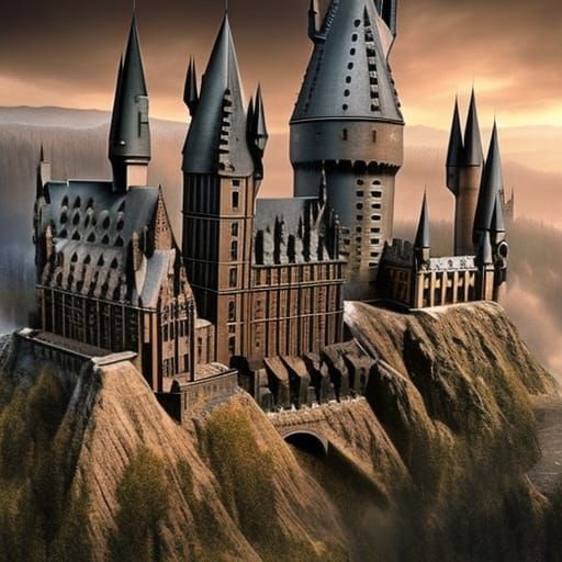 Epic Cinematic Hogwarts Digital Matte Painting