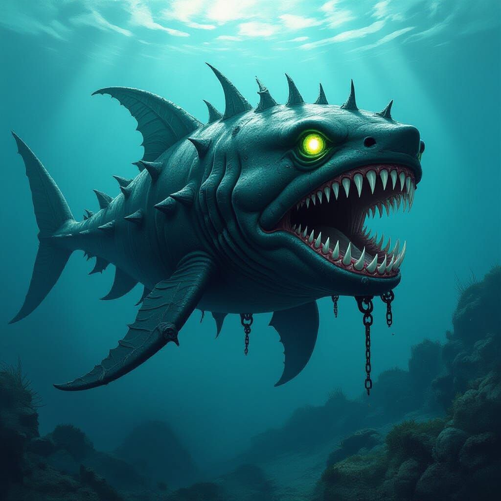 Horrifying Lurklash: A Nightmarish Aquatic Predator