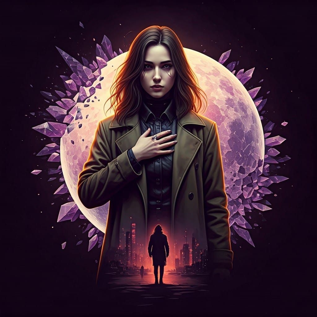 Cyberpunk Dreamer Embracing a Fractured Utopia