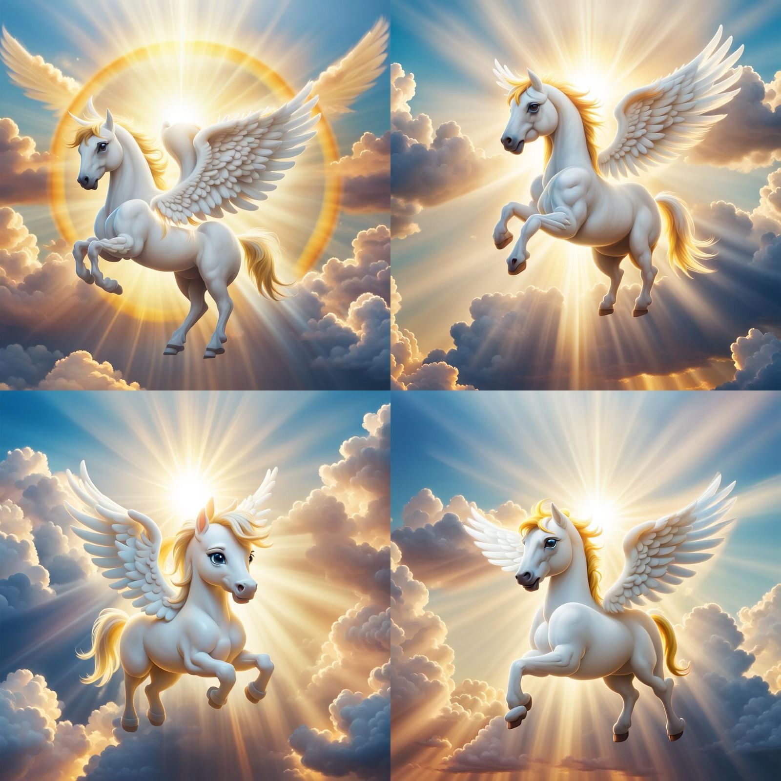Pegasus Emoticon in Divine Sunshine