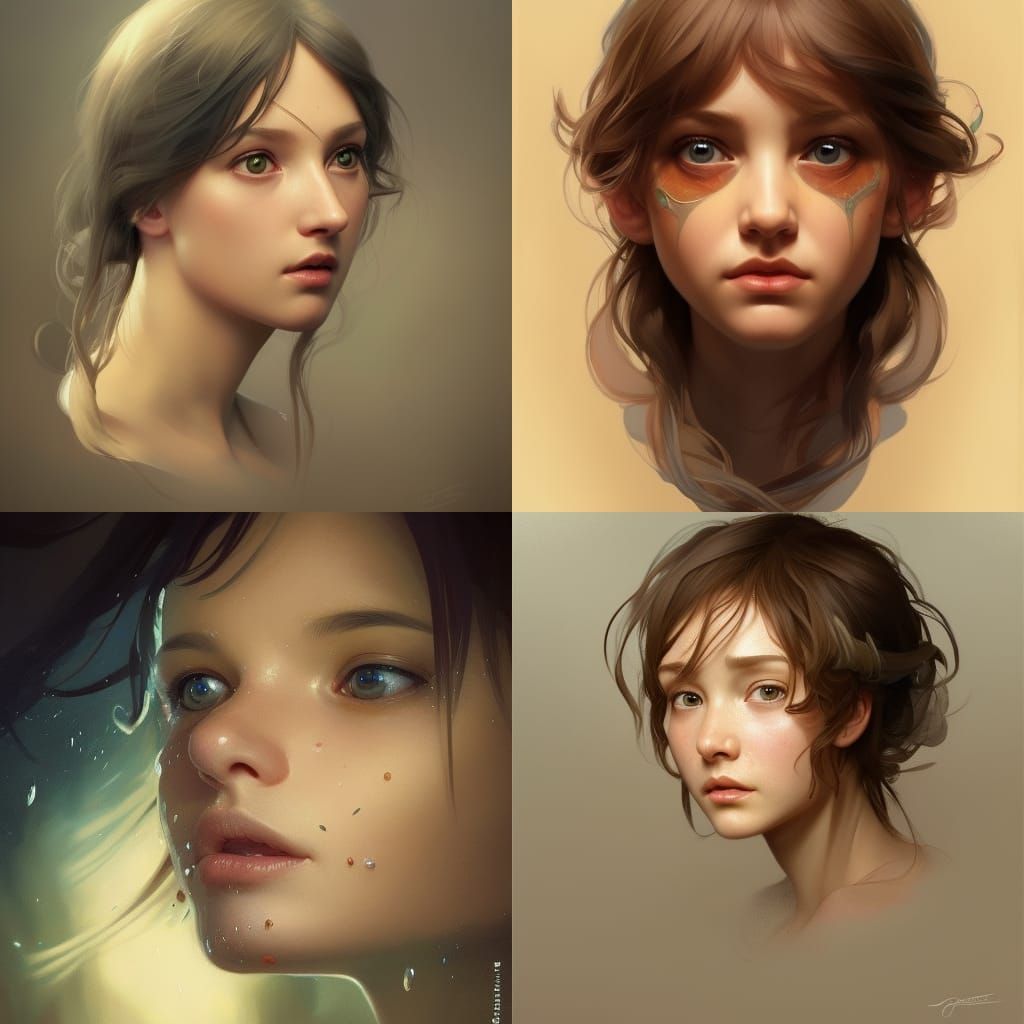 Cute Potato Portrait in Detailed Digital Art