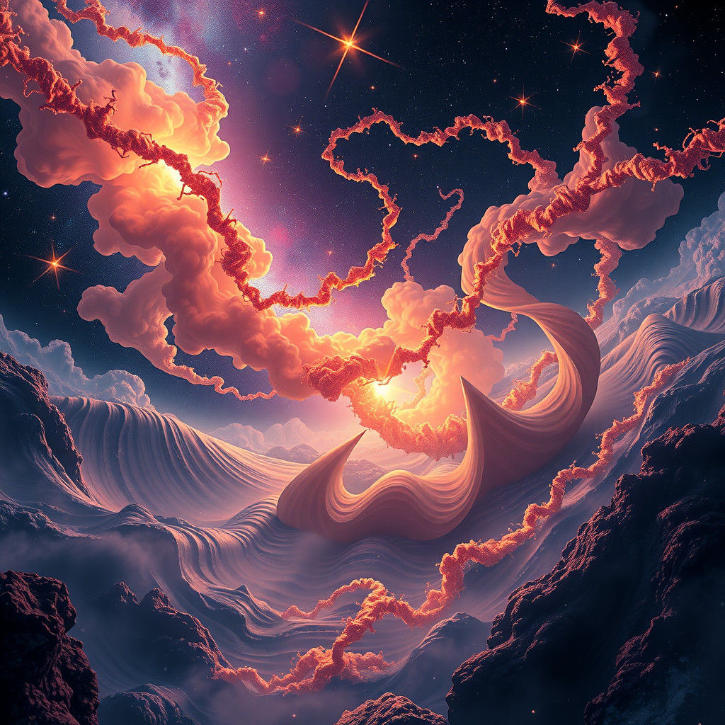 Galactic Dreamscape: Quantum Entanglement in Dark Fantasy St...