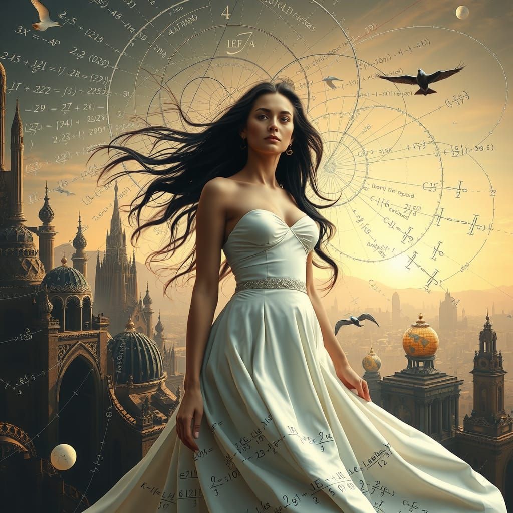 Mathematician's Dream: Equations as Ethereal Landscape