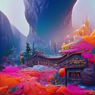 Fantastical Matte Painting with Deep Color and Detail