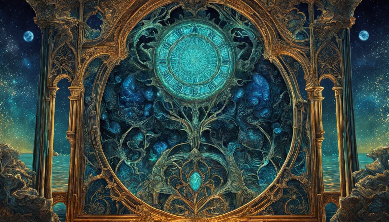 Steampunk Inventor Sets Time Machine: Art Nouveau Style
