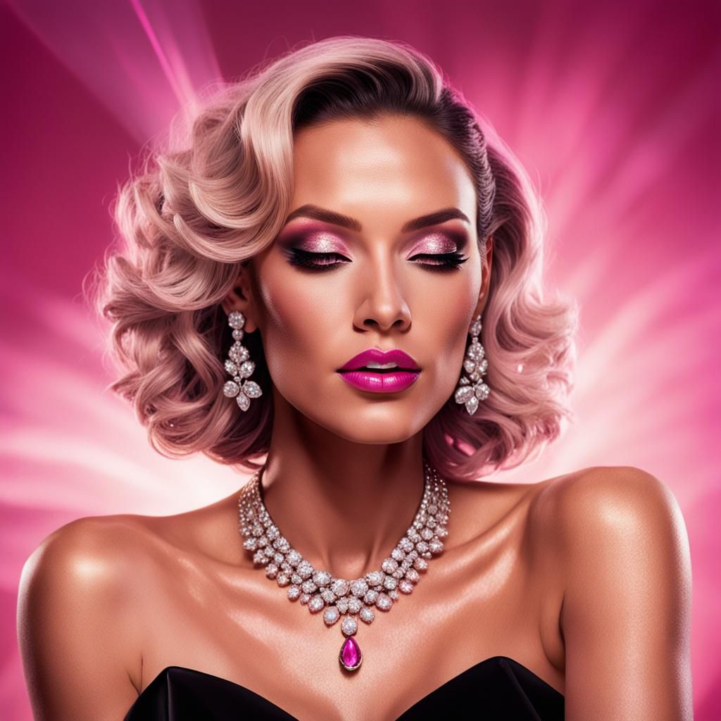 Mandy Thompson Glamour Portrait in Pop Art Style