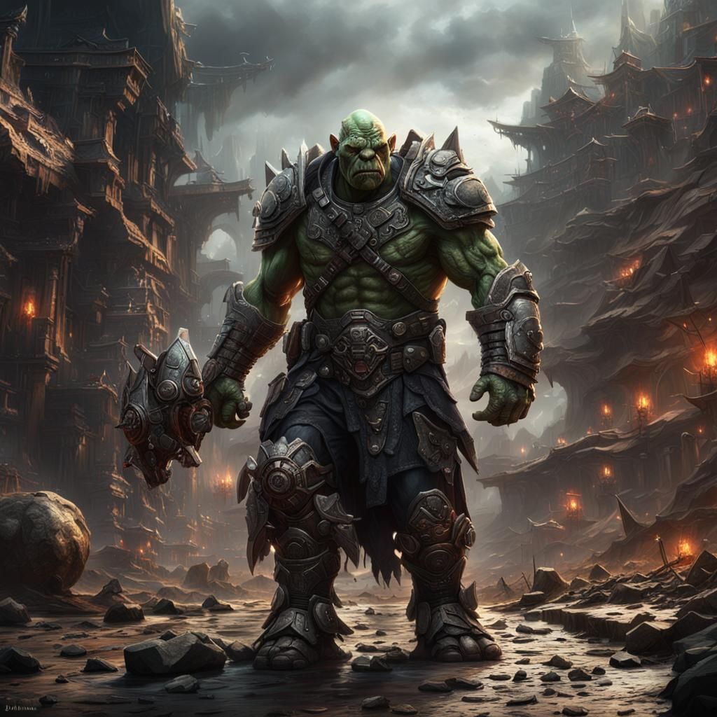 Orc Cyborg: Epic Cinematic Digital Matte Painting