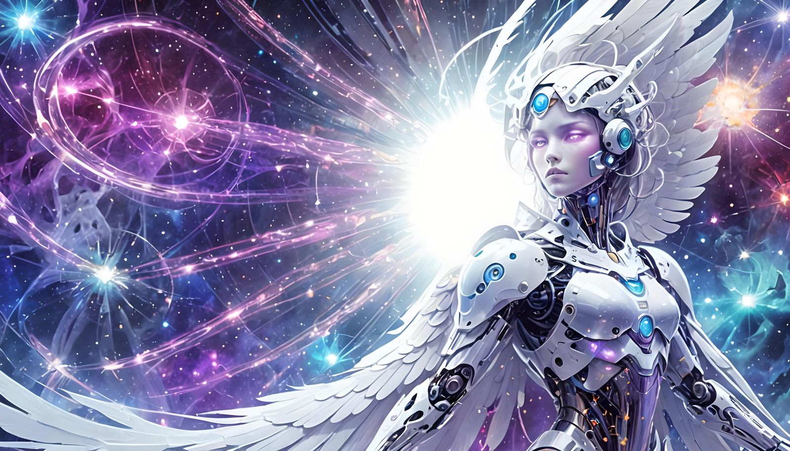 Cybernetically Enhanced Angel of the Cosmos