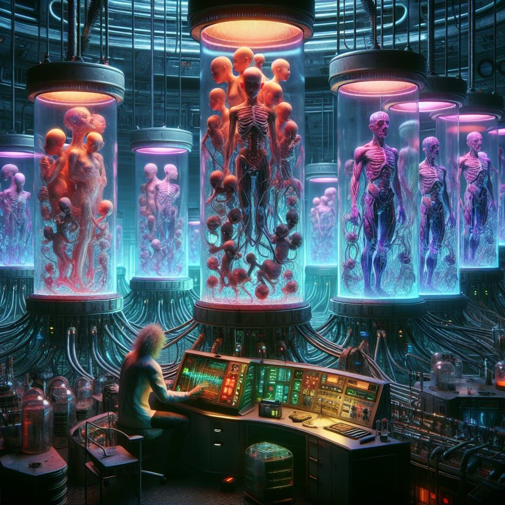 Deformed Human Figures in Sci-Fi Body Factory