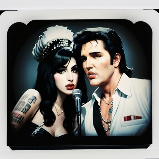 Elvis and Amy Winehouse: A Polaroid Duet