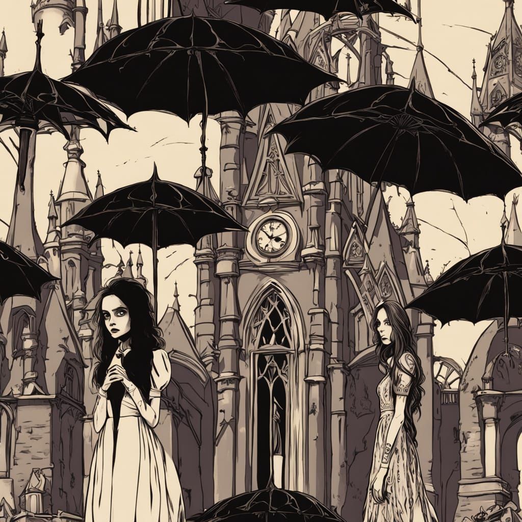 Ethereal Vampires Bask in Sunset's Golden Glow