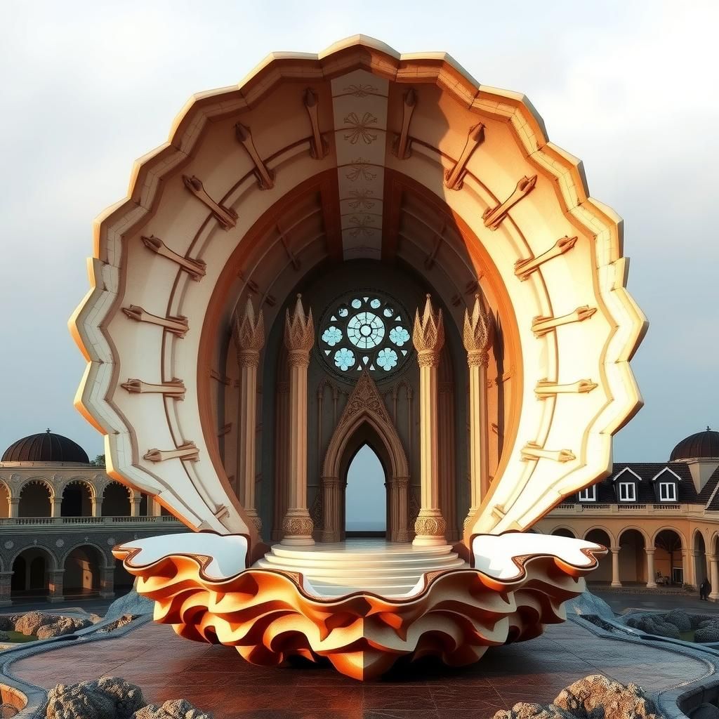 Art Deco Cathedral Inside Seashell