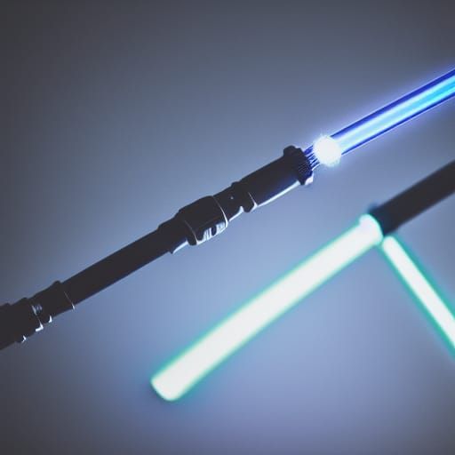 Lightsaber in Professional Photography Style