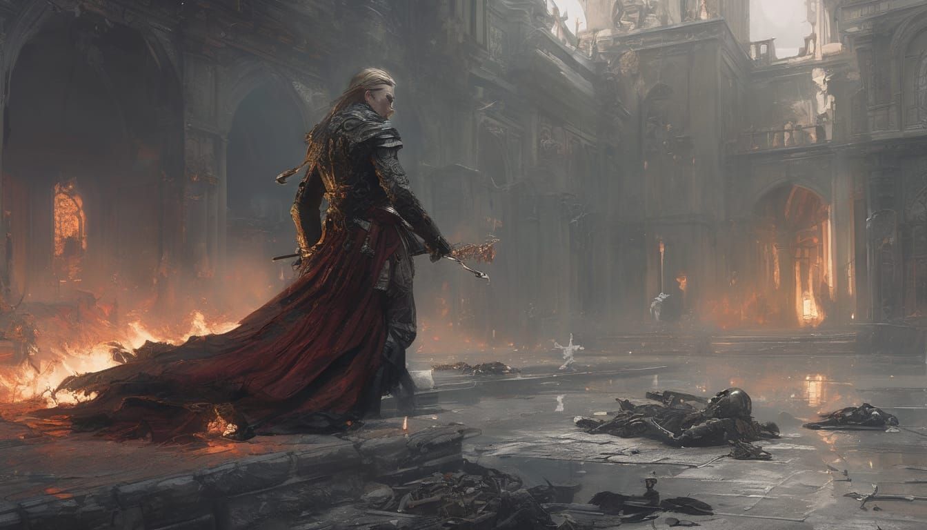 Mercurial Fairy in Ashes: Dark Romantic Romany Concept Art