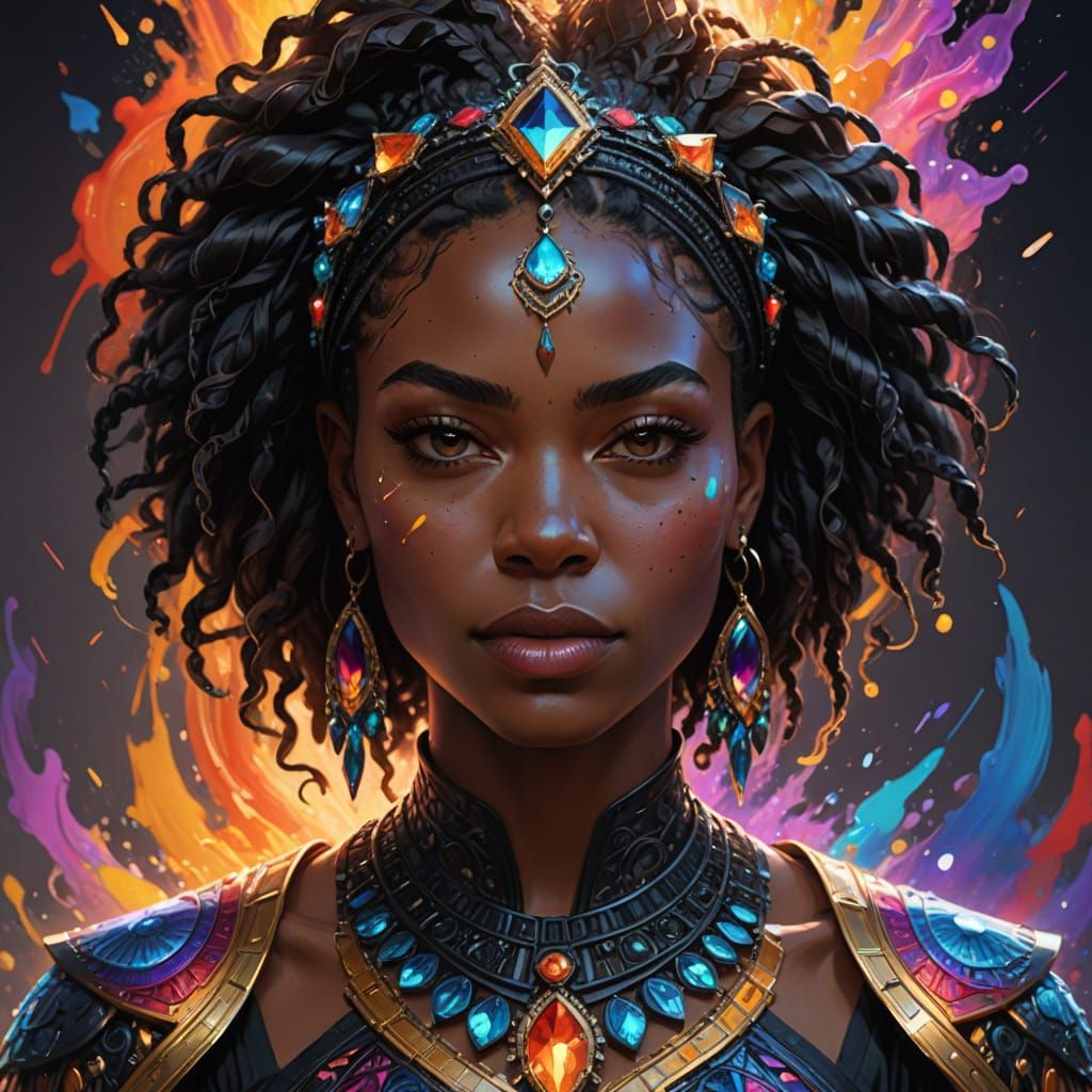 Hyper-Realistic Digital Art Portrait of an African American ...