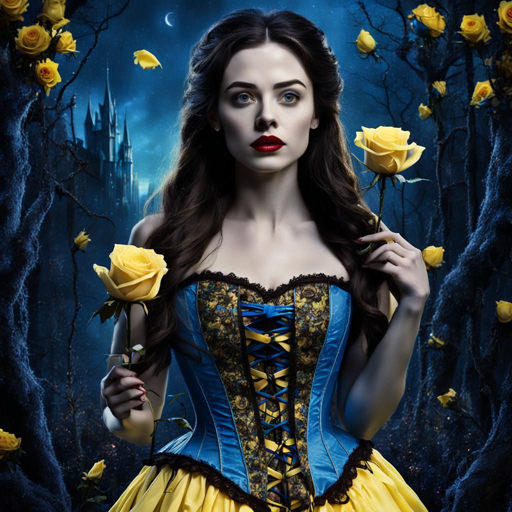 Haunted Belle in Gothic Fairytale Forest