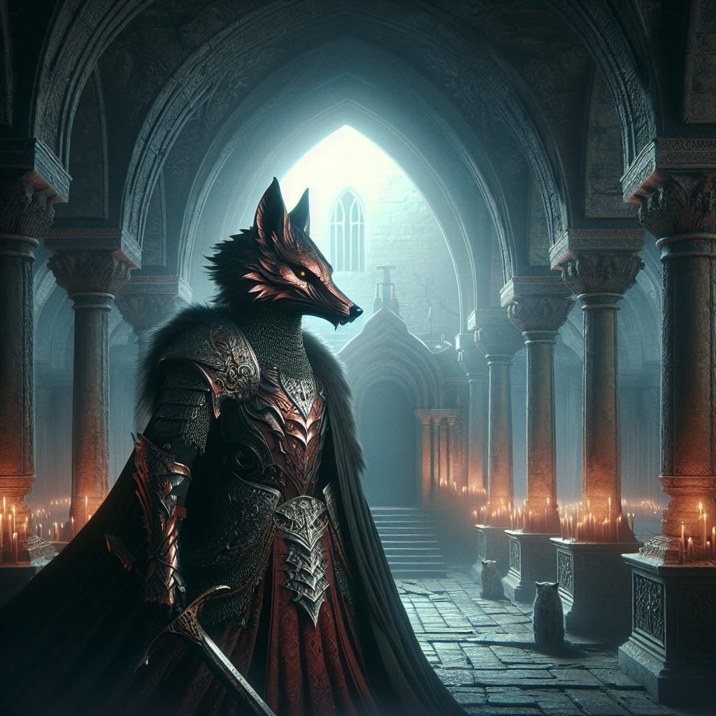 Jackal Knight Guardian in Dark Mausoleum