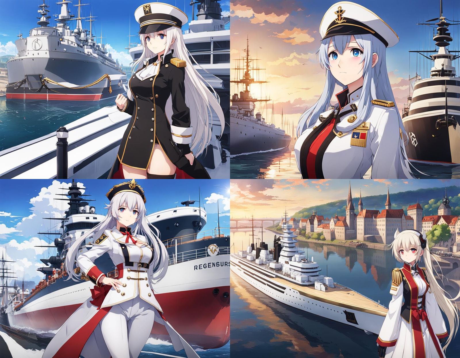 Azur Lane Regensburg in Harbor Scene