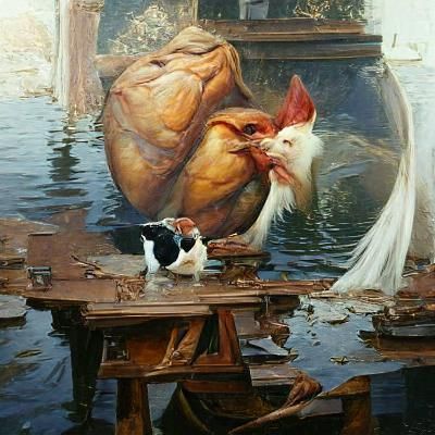 Passionate Embrace: Oil Painting of Forbidden Love