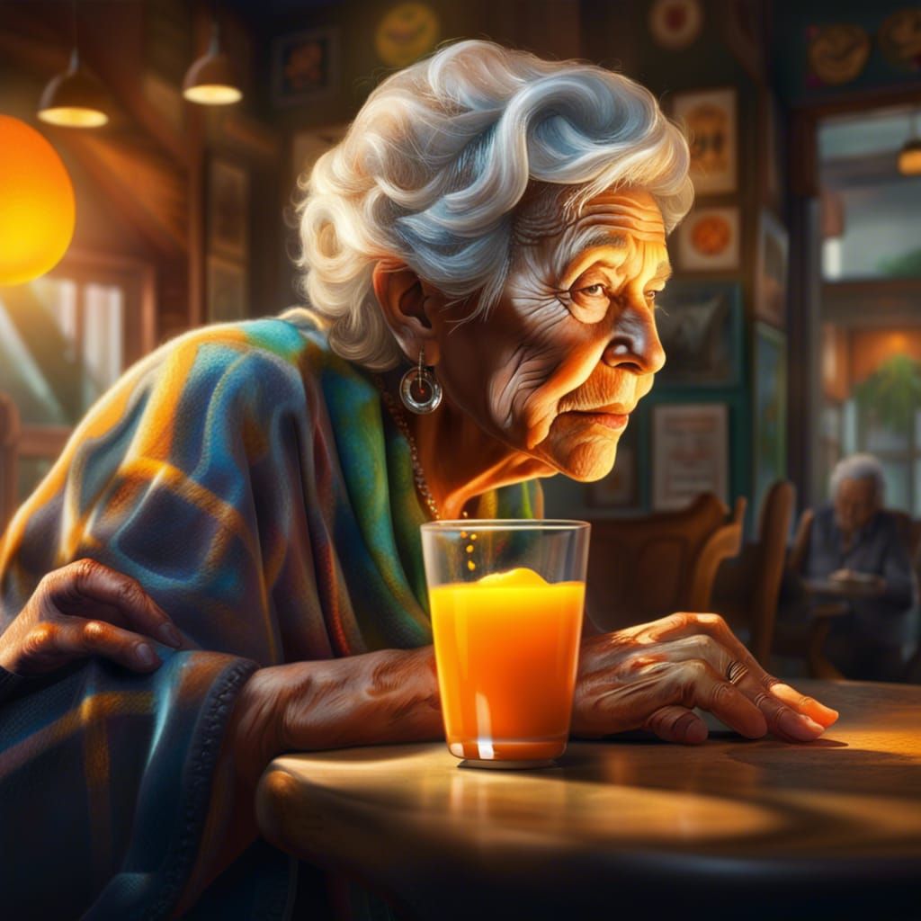 Happiness is in small things, like orange juice