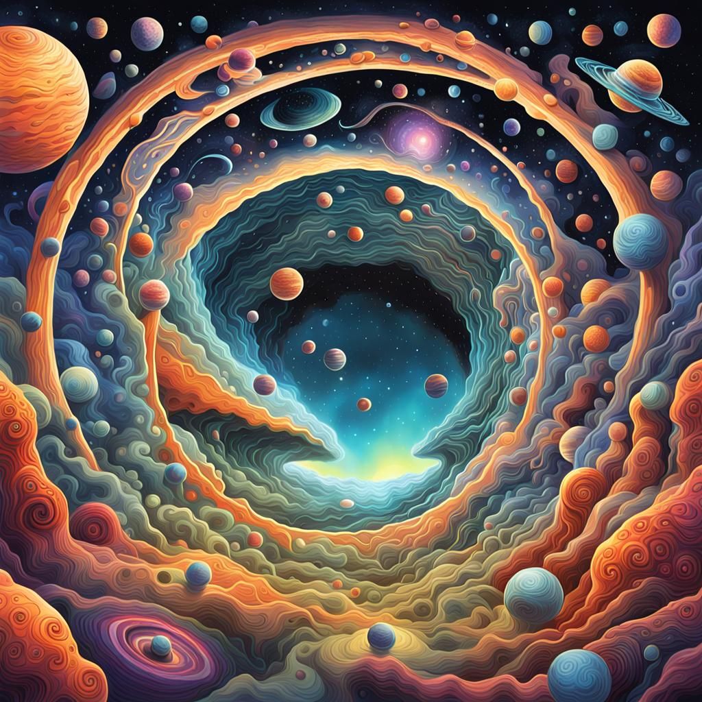 Cosmic Traveler's Journey Through a Wormhole