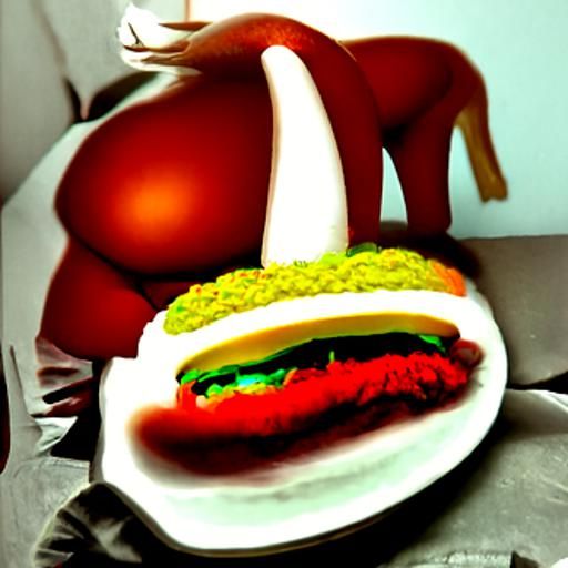 Hamburger Generated by AI