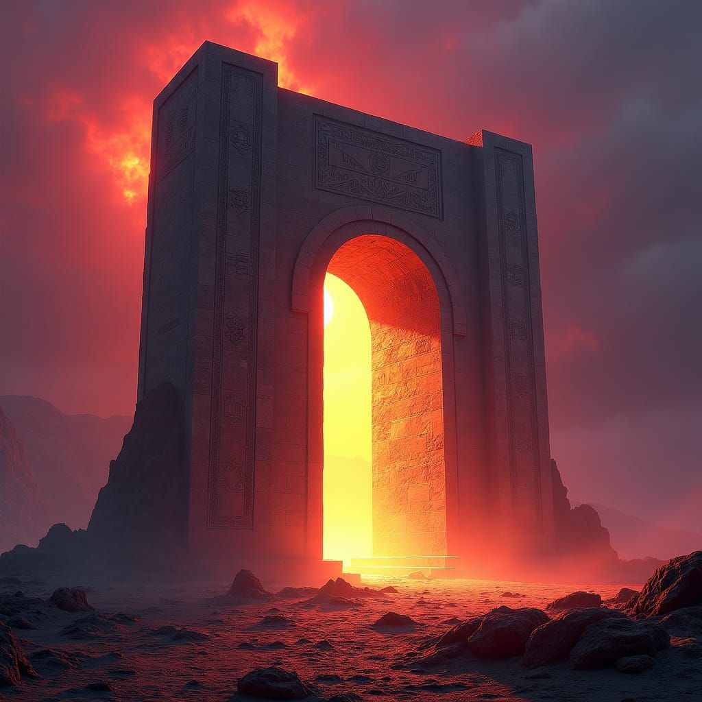 Colossal Stone Gate to Realm of Chaos