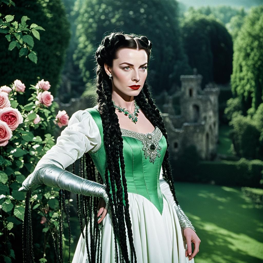 Vivien Leigh as Kriemhild in Medieval Setting