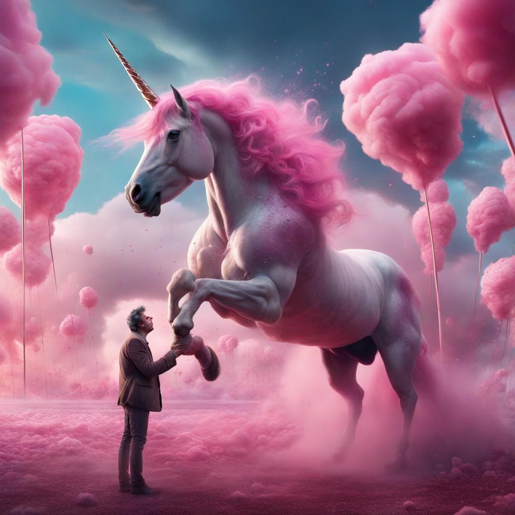 Unicorn Warrior Versus Dr. Cotton Candy