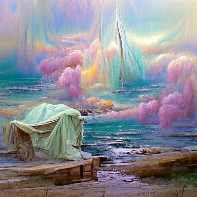 Dream Realm in Pastel Oil Painting