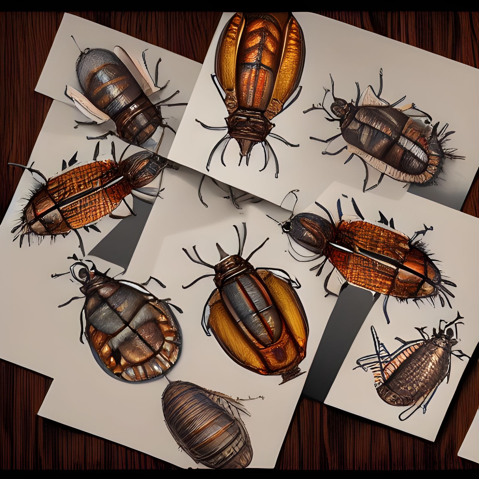 Cartoon Cockroaches Dancing: Artgerm and WLOP Style