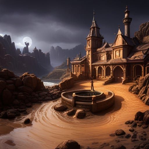 Detailed Matte Painting of a Human Figure