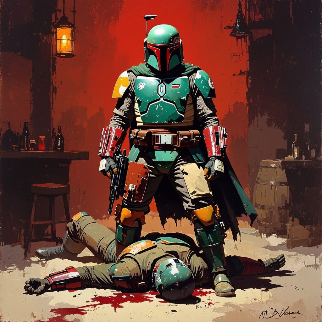 Boba Fett Triumph: Pulp Magazine Cover Art