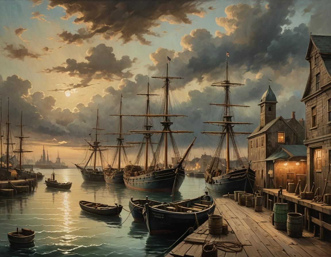 Old-World Port Braces for Impending Storm