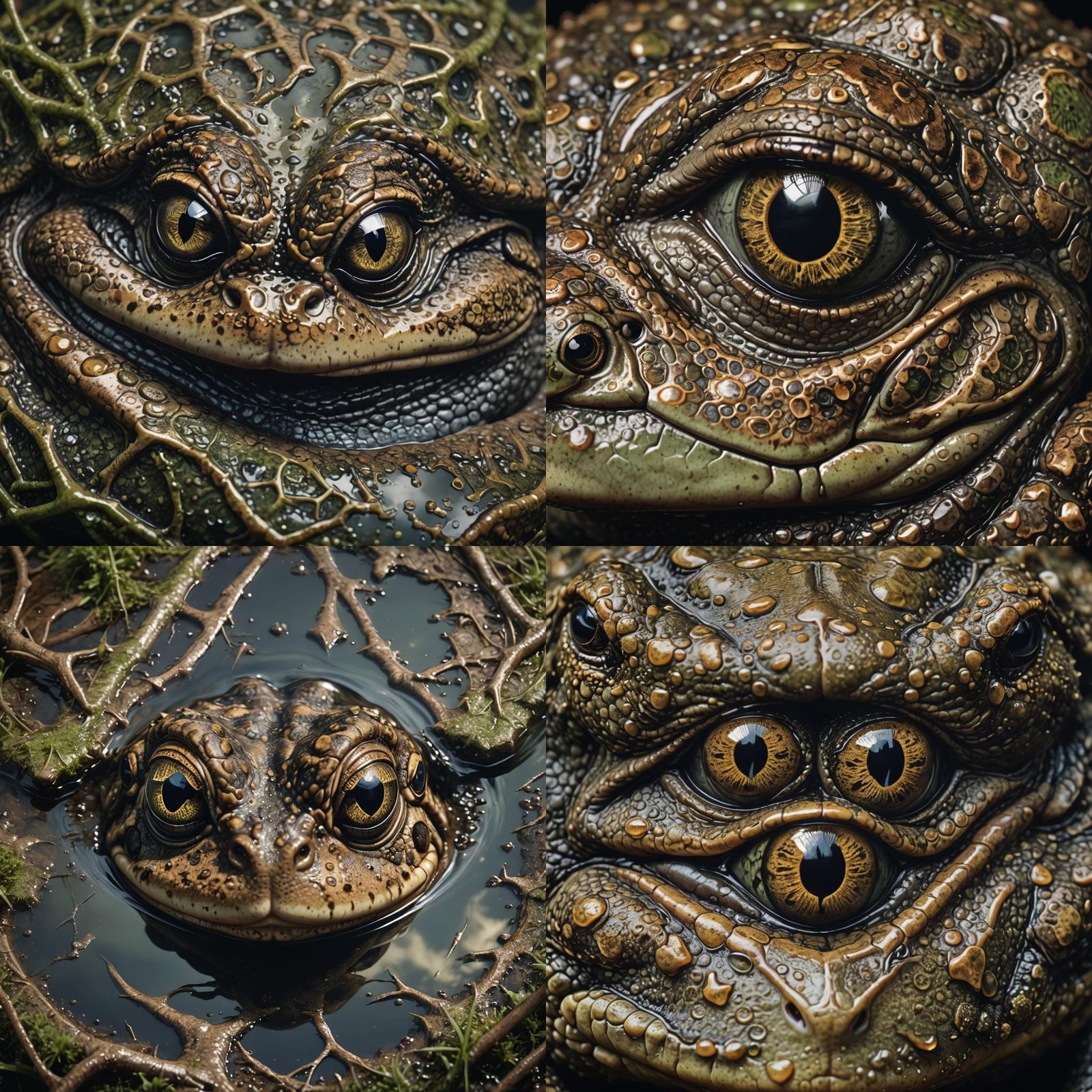 Toad's Eye Reflecting a Witch: Digital Matte Painting