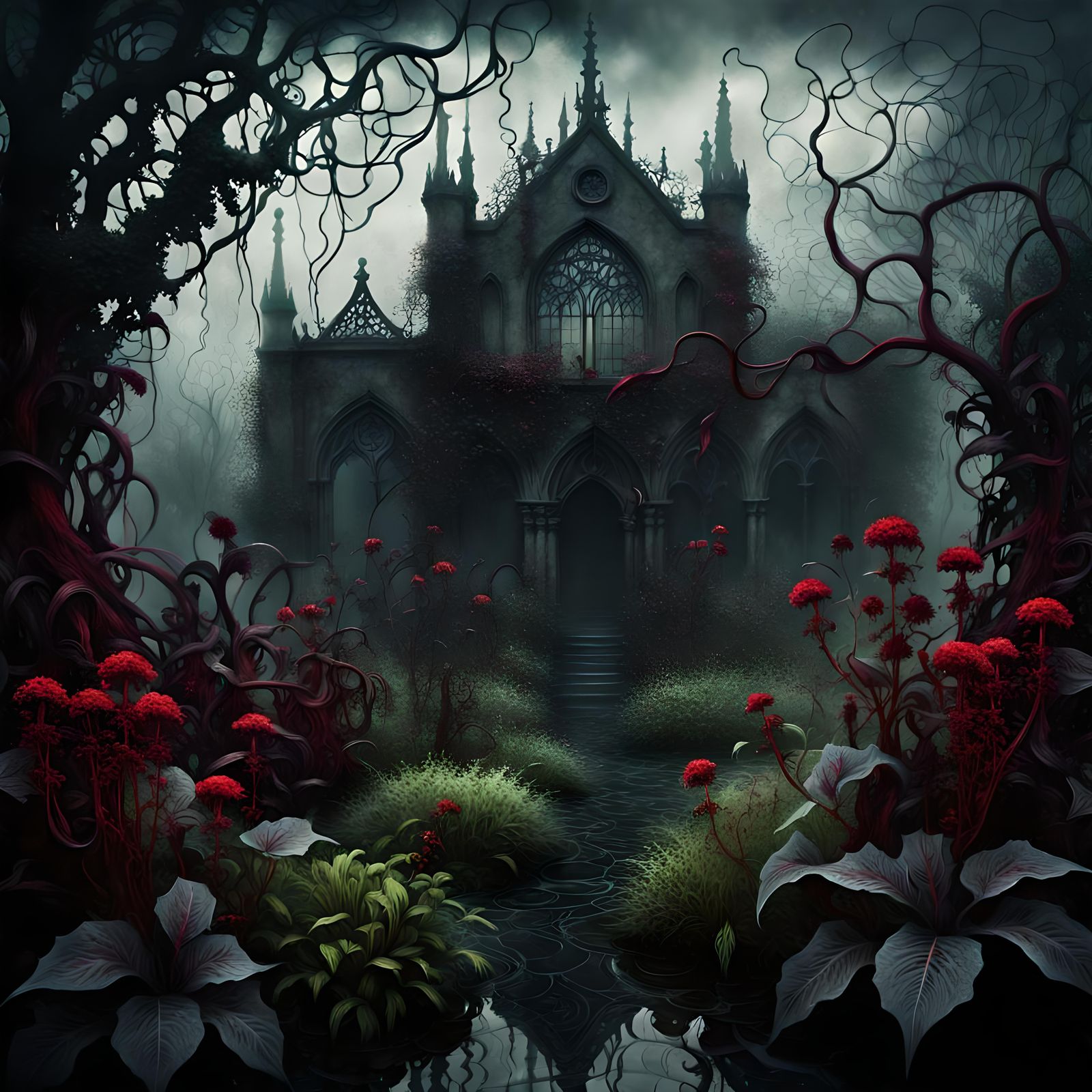 Spooky ghostly castle 👻