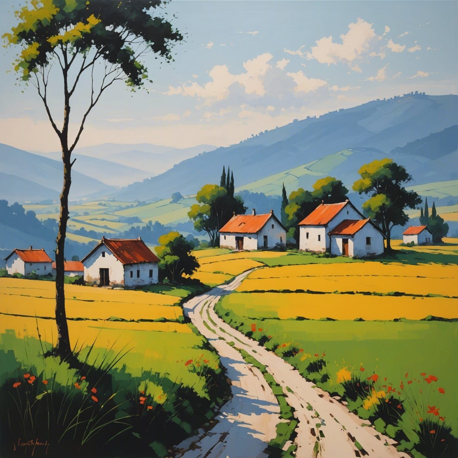 Village landscape