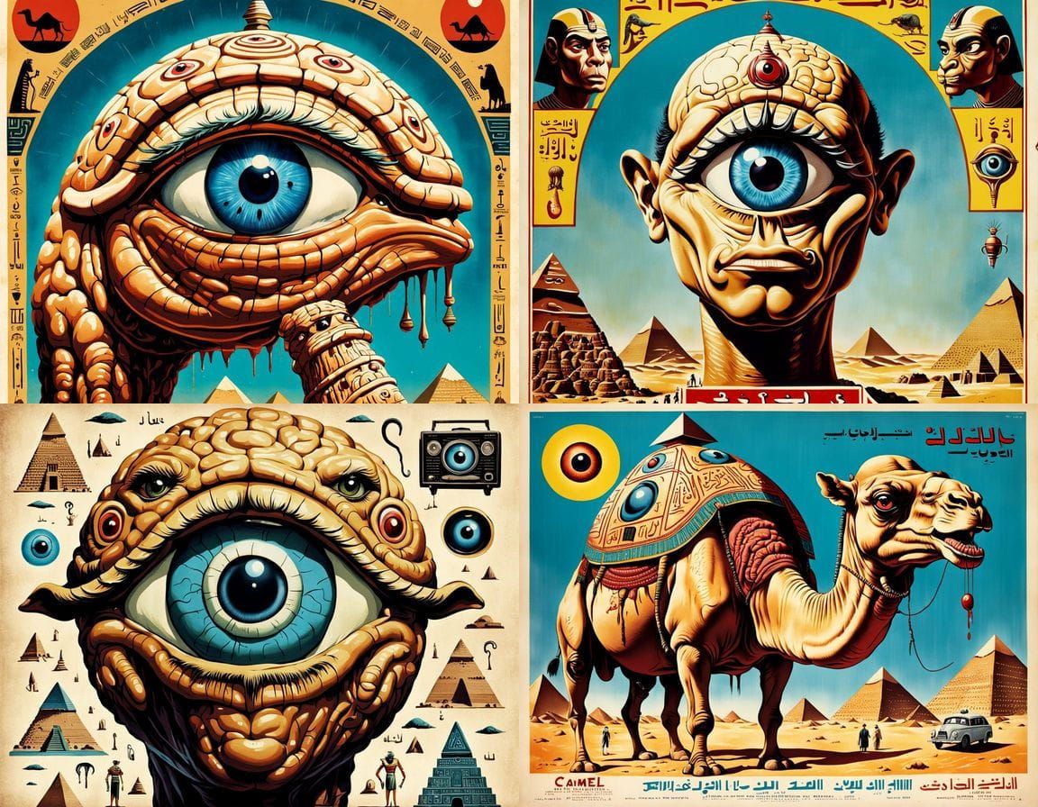 1950s Horror: Camel Hybrid Pharaoh