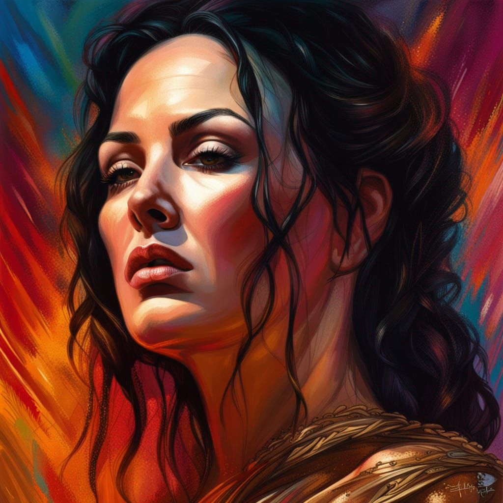 Monica Bellucci as a Beautiful Roman Woman