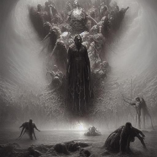 Eerie Horror Valley Landscape