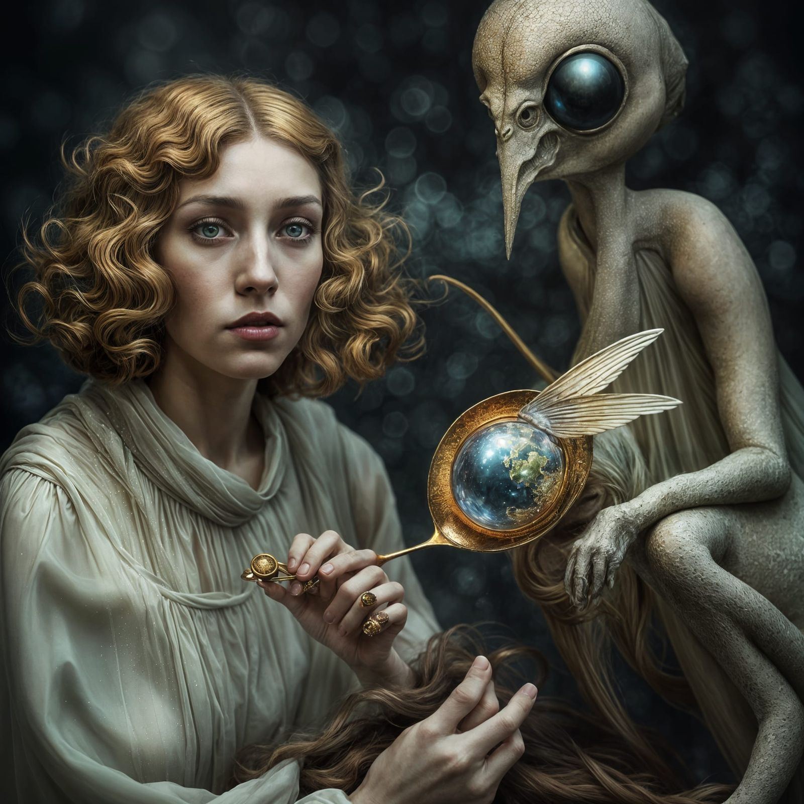 Magical Surrealism: Ethereal Biological Particles in Prism