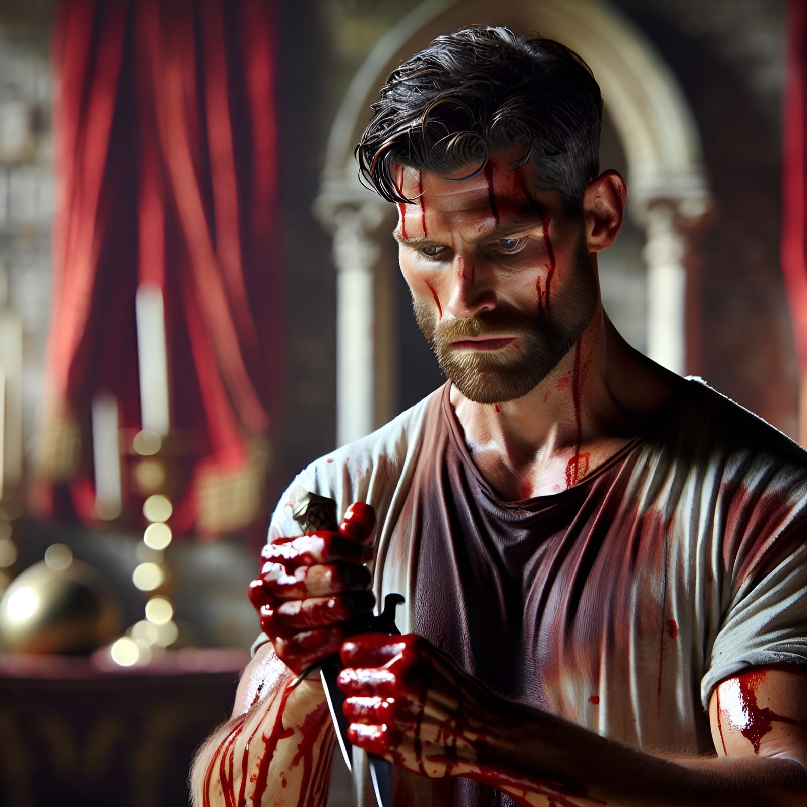 What bloody man is this?