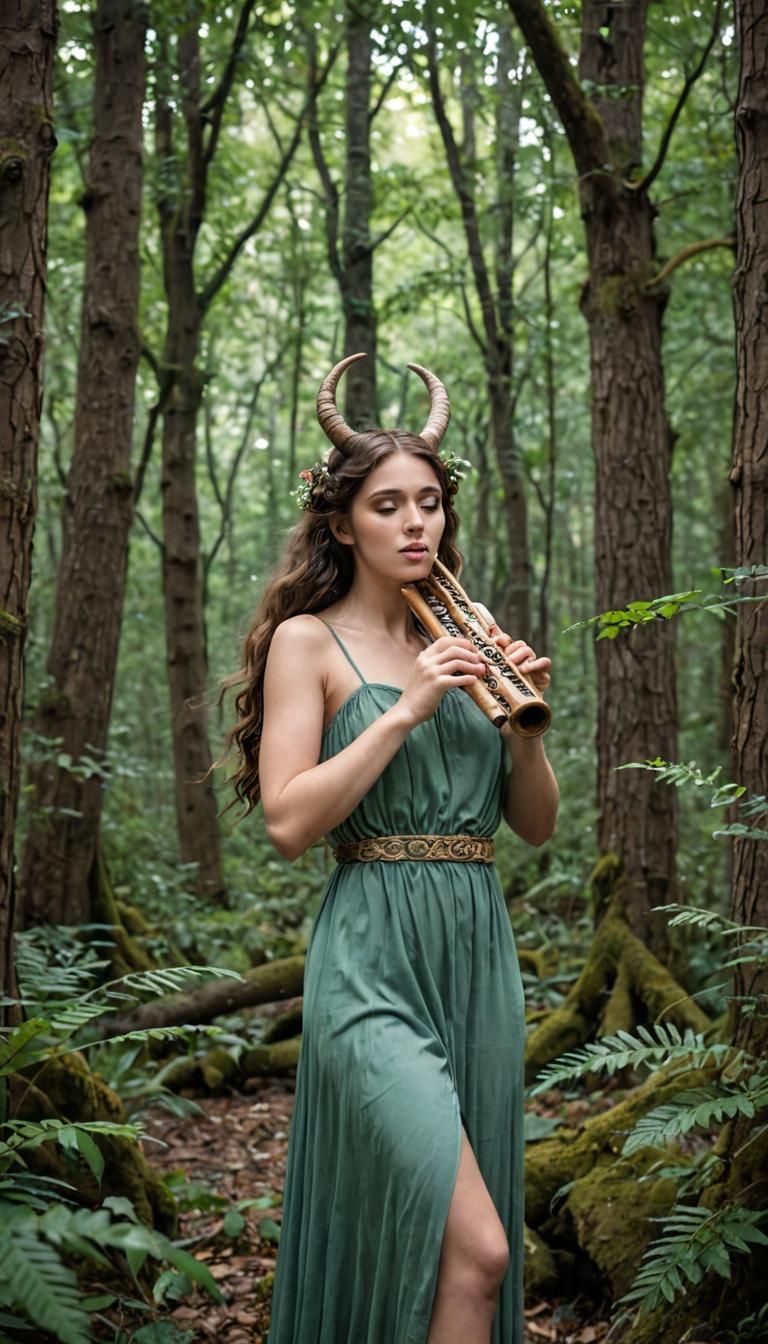 Nymph's Song in an Ancient Greek Forest