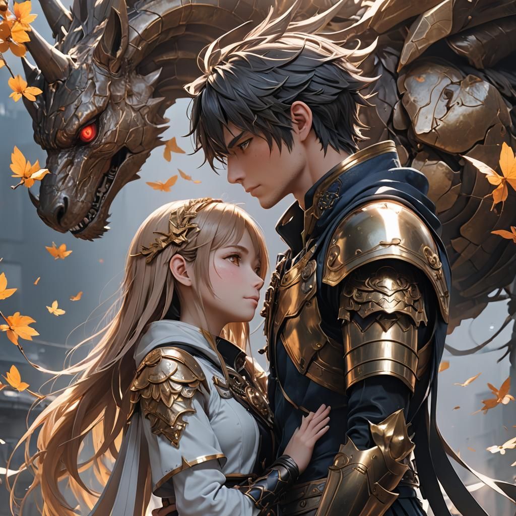 Unbreakable Love: Creature Boy and Human Girl in Anime Style